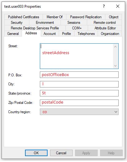 active directory adres